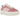 Adidas Gazelle Bold Super Pop Pink sneakers i sideprofil med ikoniske tre striber, plateau-sål og blød overdel i pink ruskind med hvide detaljer