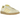 Adidas Bermuda Almost Yellow sneakers set fra siden med gul ruskindsoverdel, hvide tre striber og en klassisk brun gummisål