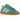 Adidas Handball Spezial Sporty And Rich Green sneakers i en vinklet profilvisning med grøn ruskindsoverdel, hvide detaljer og gummisål