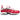 Nike Air Max Sunder Fusion Red Silver sneakers set fra siden med markant sølvfarvet overdel, lynlåslukning og livlig rød mudguard