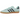 Adidas Gazelle Indoor Clear Mint Black Gum sneakers i vinkelret visning med lysegrøn ruskindsoverdel, sorte læderdetaljer og gummisål