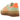 Adidas Gazelle Bold Semi Green Spark sneakers sideprofil med levende grøn ruskindsoverdel, ikoniske hvide striber og markant platåsål