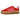 Adidas Gazelle Bold Collegiate Red Lucid Pink sneakers i vinkelret visning med rød ruskindsoverdel, rosa læderdetaljer og høj gummisål