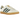 Adidas Gazelle Indoor Cream White Collegiate Green Gum sneakers i sideprofil med cremefarvet læderoverdel, grønne striber og klassisk gummisål.