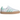 adidas Sambae Clear Mint sneakers i en vinkel med lyseblå overdel, rågummi sål og hvide læderdetaljer