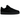 Nike Air Force 1 Low '07 Triple Black Pony Hair sneakers set fra siden med sort tekstureret ponyhårsoverdel og matchende mellemsål og snørebånd