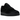 Nike Air Force 1 Low '07 Triple Black Pony Hair sneakers set fra siden med sort tekstureret ponyhårsoverdel og matchende sål