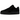Nike Air Force 1 Low '07 Triple Black Pony Hair sneakers set fra siden med tekstureret sort overdel i hestehår og matchende sorte snørebånd.