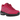 Nike Air Max 95 OG Big Bubble Fireberry sneakers i en dynamisk vinklet profil med den ikoniske bølgede lagdelte overdel i lyserøde og grå toner.
