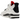 Air Jordan 4 Retro OG Flight Club sneakers i vinklet profil med hvid læderoverdel, grå detaljer, rød logo-detalje og synlig Air-enhed i sålen.