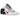 Nike Shox MR4 Mule Martine Rose Metallic Platinum Varsity Red sneakers set fra siden med karakteristisk Shox-sål og elegant mule-design.
