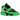Jordan CJ1 T-Rexx Travis Scott Green Spark sneakers vinkelprofil med grøn overdel i ruskind, brune detaljer og markante snørebånd