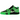 Jordan CJ1 T-Rexx Travis Scott Green Spark sneakers i et vinklet udsnit med grøn overdel, snørebånd og karakteristiske detaljer.
