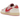 Air Jordan 1 Retro Low OG SP Travis Scott Sail Tropical Pink sneakers i sideprofil med lys læderoverdel, pink swoosh og detaljeret sål.
