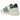 Adidas Handball Spezial Chalk White Collegiate Green sneakers sideprofil med hvid overdel, grønne detaljer og klassisk gummisål.