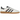 Adidas Handball Spezial Off White Core Black Red sneakers fra siden med hvid overdel, sorte læderdetaljer og karakteristisk brun gummisål
