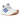 adidas Ultra Boost 1.0 Cloud White Blue Burst Blue sneakers i sideprofil med hvid Primeknit-overdel og blå accenter samt hvid sål