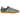 adidas Gazelle Indoor Mineral Green Silver Dawn sneakers i sideprofil, der viser den grønne ruskindsoverdel, sølvfarvede striber og klassisk gummisål