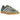adidas Gazelle Indoor Mineral Green Silver Dawn sneakers i sideprofil med grøn ruskindsoverdel, klassiske hvide striber og en gummiydersål.