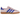 Adidas Gazelle Indoor Clear Pink Lucid Blue sneakers i sideprofil med lyserød ruskindsoverdel, blå læderdetaljer og gummisål