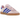 Adidas Gazelle Indoor Clear Pink Lucid Blue sneakers i sideprofil medlyserød overdel i ruskind, blå detaljer og gummisål