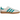 Adidas Gazelle Indoor Turqoise Chalk White sneakers i profil med turkis ruskindsoverdel, hvide læderdetaljer og en semitransparent gummisål
