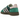 Adidas Handball Spezial Green Pink Velvet sneakers sideprofil i grøn velour med lyserøde læderdetaljer, hvide snørebånd og klassisk brun gummisål