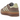 adidas Gazelle Bold Earth Strata Powder Yellow sneakers i sideprofil med brun overdel, gule striber og en højplateausål