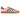 Adidas Gazelle Indoor Pink Velvet sneakers set fra siden med pink overdel i fløjl, klassiske tre striber og en karakteristisk transparent gummisål