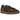 Adidas Samba OG Black Green Leopard sneakers set fra siden med sort læderoverdel, grønt leopardmønster på striberne og brun gummisål