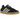 Adidas Gazelle Indoor Core Black Wonder White sneakers i vinklet profil med sort ruskindsoverdel, hvide læderstriber og en gennemsigtig gummisål.