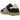 Adidas Gazelle Indoor Core Black Wonder White sneakers set fra siden med sort ruskindsoverdel, hvide læderstriber og en klassisk brun gummisål