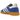 Adidas Handball Spezial 75th Anniversary Collegiate Royal sneakers i sideprofil med blåt ruskind, hvide striber og en klassisk brun gummisål