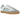 Adidas Samba OG Cloud White Silver Green sneakers set fra siden med hvid læderoverdel, grønne detaljer og ikonisk gummisål