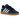 Adidas Handball Spezial Sporty & Rich Night Indigo sneakers i sideprofil, med mørkeblå ruskindsoverdel, hvide detaljer og en brun gummisål.