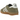 Adidas Gazelle Indoor Olive Strata Cloud White Gum sneakers set fra siden med olivengrøn overdel, hvide striber og en klassisk brun gummisål