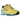 adidas ZX 8000 Consortium Yellow Blue Glow sneakers set fra siden med gul og blå farvekombination, hvid mellemsål og ikoniske 3-striber detaljer.