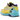 adidas ZX 8000 Consortium Yellow Blue Glow sneakers set fra siden med neongule og blå paneler, hvide snørebånd og karakteristisk gummisål