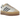 Adidas Gazelle Bold Cream Night Indigo sneakers set fra siden med cremehvid overdel, marineblå striber og karakteristisk tyk plateau-sål