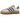 Adidas Gazelle Bold Cream Night Indigo sneakers set fra siden med cremet ruskindsoverdel, marineblå striber og høj platåsål