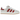 Adidas Campus 00s Crystal White Preloved Ruby sneakers sideprofil med hvid læderoverdel, mørkerøde ruskindstriber og tykke hvide snørebånd.