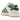 Adidas Campus 00s Crystal White Collegiate Green sneakers i profil med hvid læderoverdel, grønne Adidas-striber og tykke hvide snørebånd