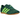 Adidas Taekwondo Collegiate Green Solar Green Gum sneakers i sideprofil med grønt overmateriale, kontrastrige striber og flad brun gummisål