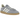 Adidas Handball Spezial Silver Violet Cream White sneakers set fra siden med glitrende sølv overdel, violette striber og lys gummisål