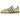 Adidas Handball Spezial Linen Green Silver sneakers i en flot vinklet profil, der viser den grønne overdel, sølvfarvede detaljer og klassisk gummisål.