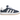 Adidas Campus 00s Night Indigo Denim GS sneakers set fra siden i mørkeblåt denim med hvide læderstriber og klassisk hvid gummisål.