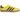 Adidas Gazelle Indoor Shock Yellow Black sneakers set fra siden med en gul ruskindsoverdel, sort læderdetalje og en gennemsigtig gummisål.