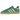 Adidas Handball Spezial Collegiate Green Almost Yellow sneakers i en vinklet profilvisning med grøn ruskindsoverdel, gule striber og gummisål