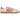 Adidas Samba OG Liberty London Better Scarlet sneakers set fra siden med rødt blomsterprint, ruskinddetaljer og brun gummisål