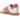 Adidas Samba OG Liberty London Better Scarlet sneakers set fra siden med rød blomstret overdel, hvide detaljer og den klassiske brune gummisål